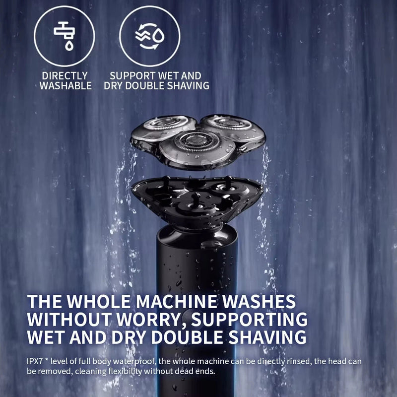 XIAOMI MIJIA S301 Men's Electric Shaver Beard Trimmer Machine Shaving Portable Flex Razor IPX7 Washable Trimer Ceramic Blade