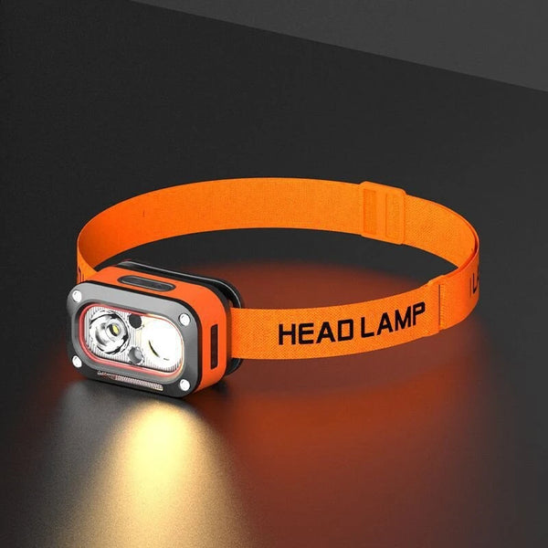 3 Light Source Sensors Headlamp Lightweight Portable Head Lamps Super Bright Outdoor Night Running Fishing Working LED Lighting Headlights