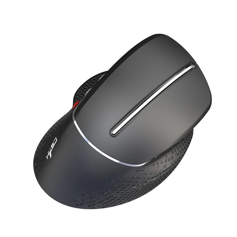 HXSJ T32 2.4G Wireless Veritcal Gaming Mouse with Side Wheel 4800DPI Ergonomics 6-Button E-sports Gamer Mice