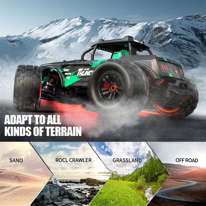 SMRC 1213 PRO RTR 1/14 2.4G 4WD 55km/h Brushless RC Car Full Proportional LED Light Vehicles Models Metal Diff Drive Shaft Gears Toys