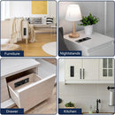 2Pcs Table Socket with 2 USB 2 Sockets Built-in Socket 2-Way Installation Power Strip with 2 Screws for Kitchen Furniture or Worktops Recessed Socket 1.8 Cable16 A/3500 W