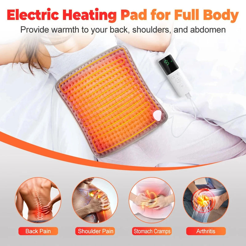 Electric Foot Heating Pad Washable Feet Warmer Heater Household Soft Plush Heat Blanket Foot Heat Mat Home Office Bedroom 9 Temperature Settings And 4 Time Settings