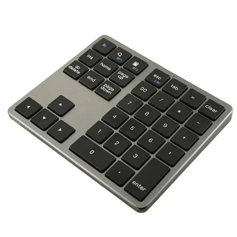 2.4G/bluetooth Numeric Keyboard 35-keys Super Thin Wireless Numpad USB Rechargeable Numeric Keypad for iOS Android Window Digital Keyboard