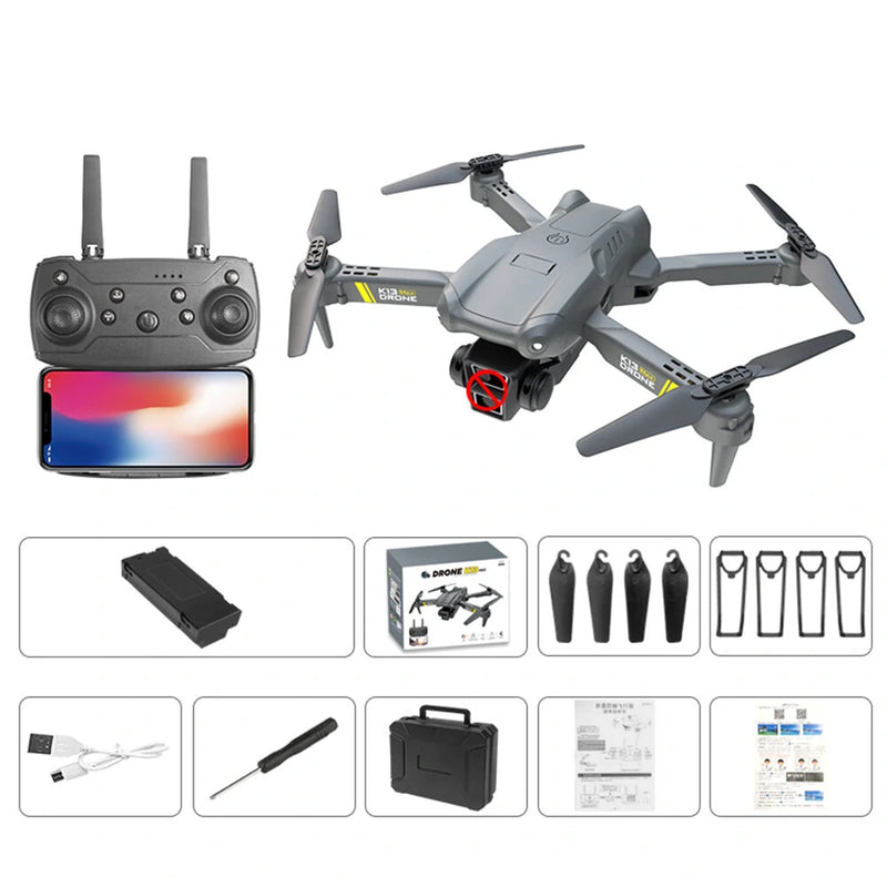 XKJ K13 MAX WiFi FPV with HD Dual Camera Altitude Hold Headless Mode Foldable RC Drone Quadcopter RTF