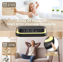 3 in 1 LED Symphony Night Lights Digital Clock Display 15W Wireless Charging Mobile Phone Holder Adjustable Brightness Bedroom Night Light