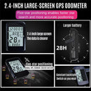 OFFBONDAGE 2.4-inch GPS Wireless Bicycle Computer 5-Star Positioning Type-C Charge Cycle Speedometer Digital Stopwatch Bike Odometer for Road MTB