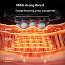 KONKA 10-Head Deep Tissue Massage Gun Professional Fascia Gun With 99 Speeds 32KG Strong Force LED Display Quiet Motor & Red Light Therapy