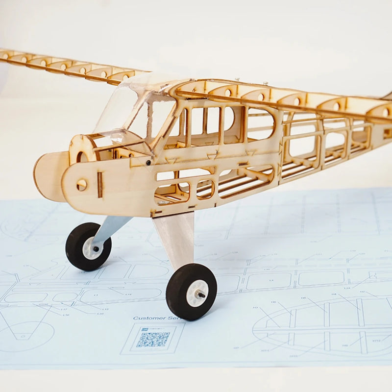 JWRC J3 Cub 1010mm Wingspan Balsa Wood RC Airplane Trainer KIT