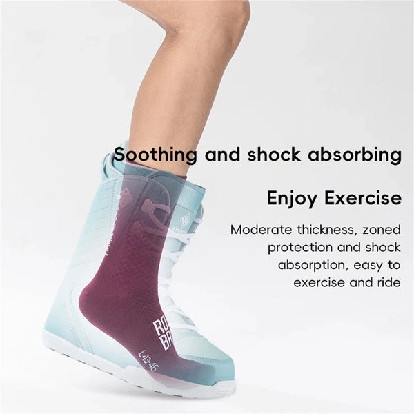 ROCKBROS ROAD TO SKY Breathable Sport Professional Cycling Socks High Elastic Comfy Shock Absorbing Middle Tube Bike Socks