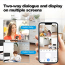 4MP 5G Dual Band Dual Lens WIFI Wireless Security Camera PTZ Panoramic View Color Night Vision AI Human Detection Eseecloud APP 2 Way Audio Indoor IP Camera