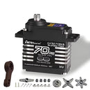 YIPINSERVO GX3270BLS 25T 180/270 70kg High Torque Magnetic Induction IP68 Waterproof Digital Servo for 1/8 1/10 RC Cars