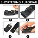 TUSHI 120cm Automatic Buckle Men Tactical Belt 1100D Nylon Thickened Hardened Double-layer Military Girdle for Outdoor Sports