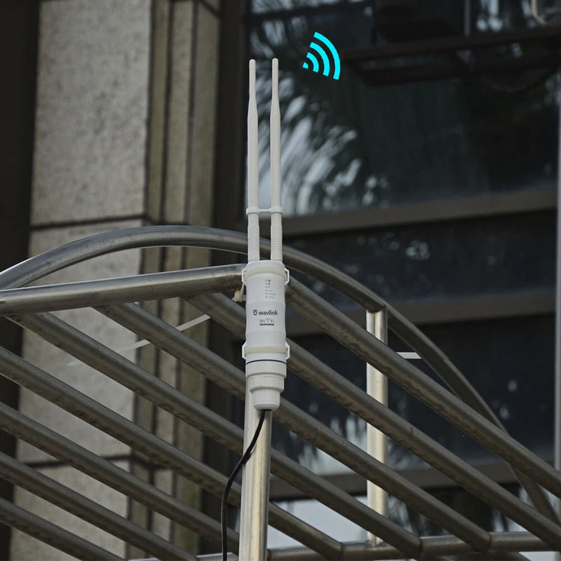 Wavlink AC600 High Power Outdoors WiFi Repeater Router AP Dual Dand 2.4G 5G  Waterproof POE Long Range Extender Antenna