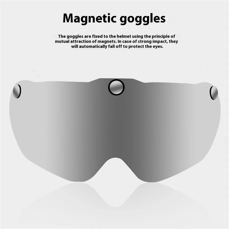 XANES 53-63CM Bike Helmet with Magnetic Visor Men Women Lightweight Breathable Protective Helmet for MTB Cycling