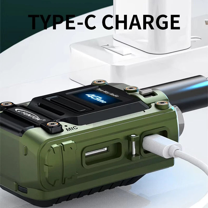 Lyunton K300 Global Walkie Talkie 4G LTE 6800mAh Battery Type-C Charge Europe Version SIM Card
