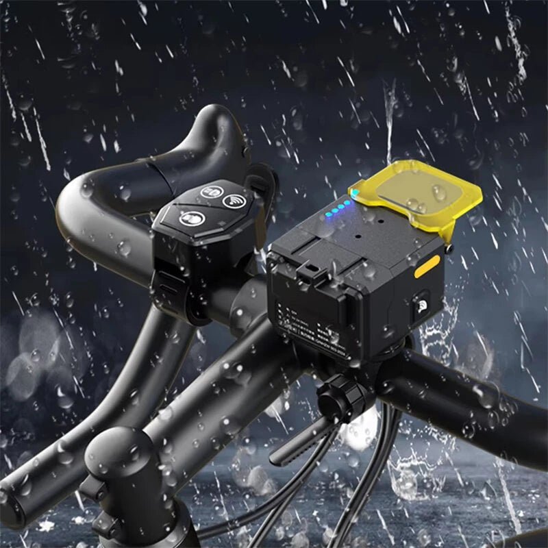 BIKIGHT Q4 1600LM Super Bright Bike Headlight 50W Output 2 in 1 Dual Distance Beam USB Rechargeable Mini LED Waterproof Bike Front Light with Wireless Remote for Night Riding