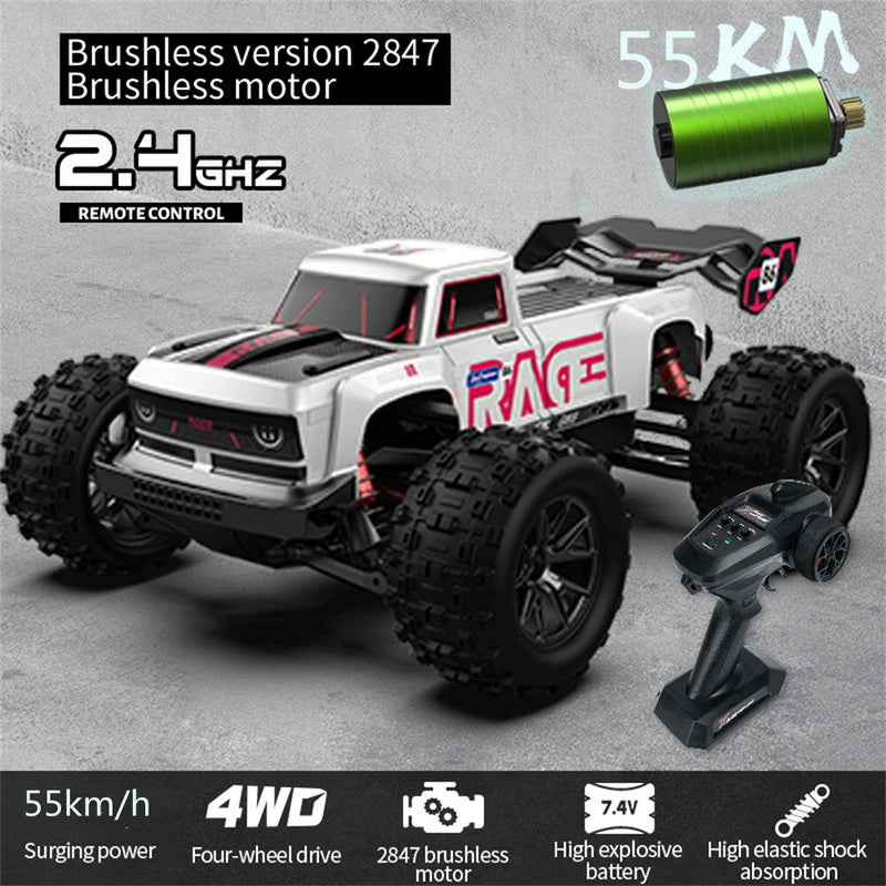 SMRC S910 1/16 2.4G 4WD RC Car Brushless/Brushed High Speed 35km/h 55km/h Off-Road Truck Full Proportional Vehicles Models Toys
