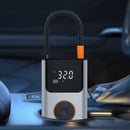 150PSI Fast Inflation Bike Air Pump 5 Inflation Modes 70W Power 2000mAh Power Bank Digital Display USB Rechargeable Auto Shutup Smart Portable Mini Flashlight Pump for Bicycle Car Basketball