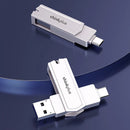 Lenovo ThinkPlus TPCU301plus Type-C USB3.0 Flash Drive Dual Metal Port 360 Rotation Heat Resistance OTG A+ Chip Fa