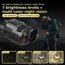 IPRee D15 1080P Monocular Infrared Night Vision Device Day Night Use Photo Video 28X Digital For Hunting,Camping Use