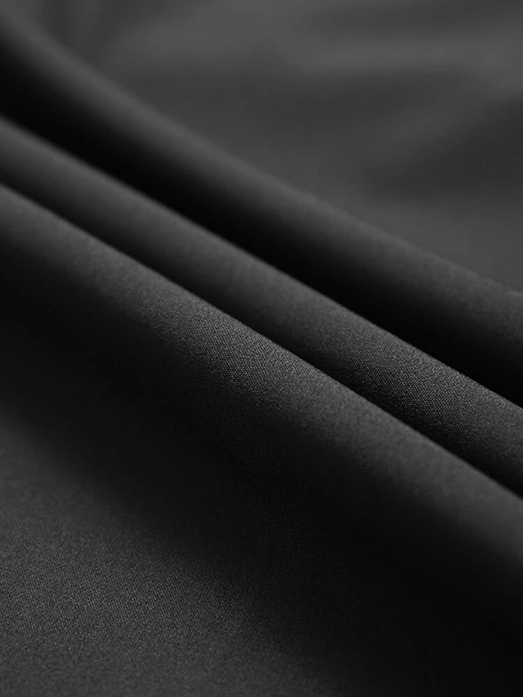 INCERUN Men Pant Elastic Black Irregular Design Skirt Pant Loose Fit Fashion Mens Streetwear Pants S-5XL