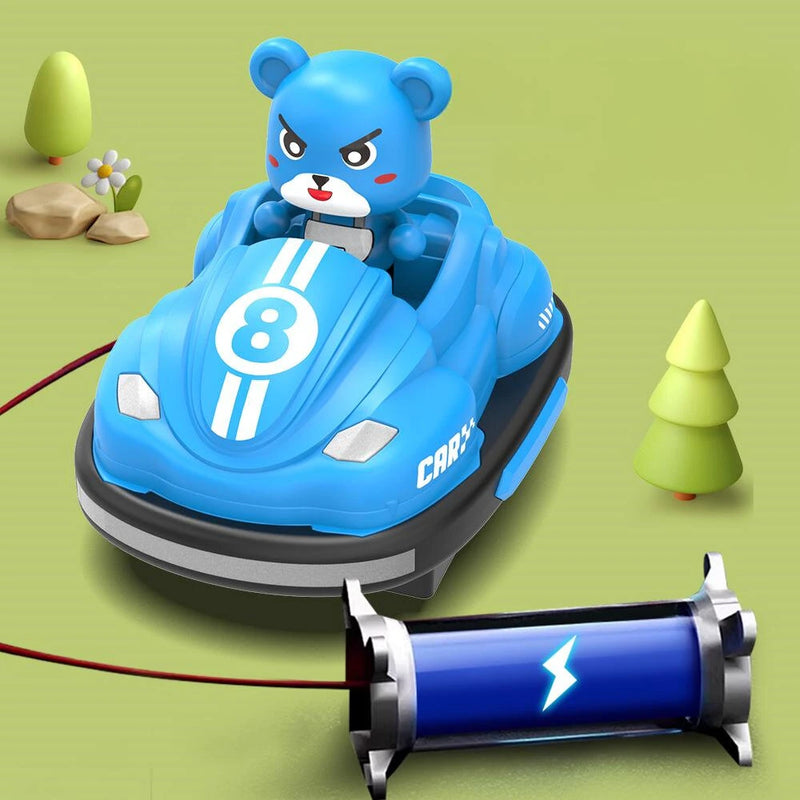 2PCS JJRC Q195 2.4G RC Battle Bumper Cars Amusement Park Arena LED Light Music One Click Vehicles Models Multiplayer Competiton Spin Stunt Toys