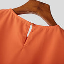 INCERUN Men Sets Muslimer Clothing Saudi Arabia Solid O-neck Sleeveless Kaftan Jubba Thobe & Pants 2PCS Islamic Men's Suits