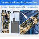 Baofeng BF-UV32 GPS Walkie Talkie 10W Long Range Multi Band Bluetooth App 1000 Channels USB-C EU Charge Portable 2-Way Radio