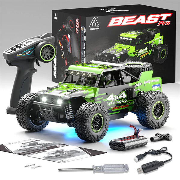 ZLL SG202 PRO/MAX 1/20 2.4G 4WD 40/55km/h Brushed/Brushless RC Car LED Light Off-Road Climbing Truck High Speed Full Proportional Vehicles Model RTR Toys