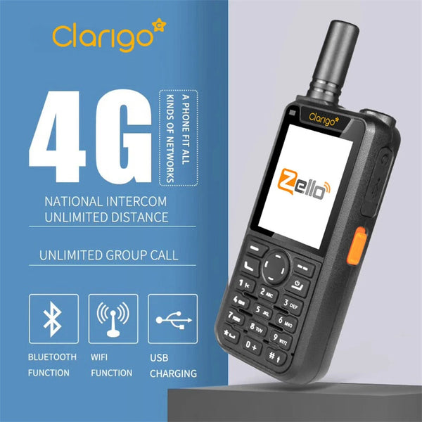 V1-920 Zello Walkie Talkie 4G Global Network Bluetooth GPS Navigation Wi-Fi Dual SIM Android 9.0 4000mAh Battery