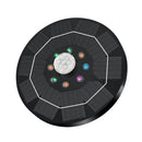 16cm Solar Floating Fountain with Lights 3W LED Solar Bird Bath Light Sensor with 6 Nozzles Auto On Off for Garden Decoration