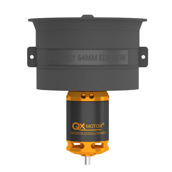 QX-Motor 64mm 12-Blade Ducted Fan EDF Unit CW/CCW With QF2822 2100KV 2300KV 3300KV 4300KV Brushless Motor For RC Airplane Jet