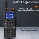 Baofeng K5 Plus Dual Band High Power Walkie Talkie Long Range 2500mAh Rechargeable NOAA Two-way Radio Portable Transceiver EU Plug