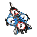 YLR/C YL85 YL86 WiFi FPV EPP Glider with LCD Screen Controller HD Camera Gliding Hovering Headless Mode 360 Rolling LED 2.4G RC Remote Control Drone Airplane Quadcopter Stunt Fighter RTF