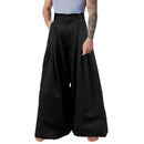 INCERUN Mens Pants Pleated High Waisted Loose Fit Casual Wide Leg Trousers Men Fashion Solid Color Long Pants