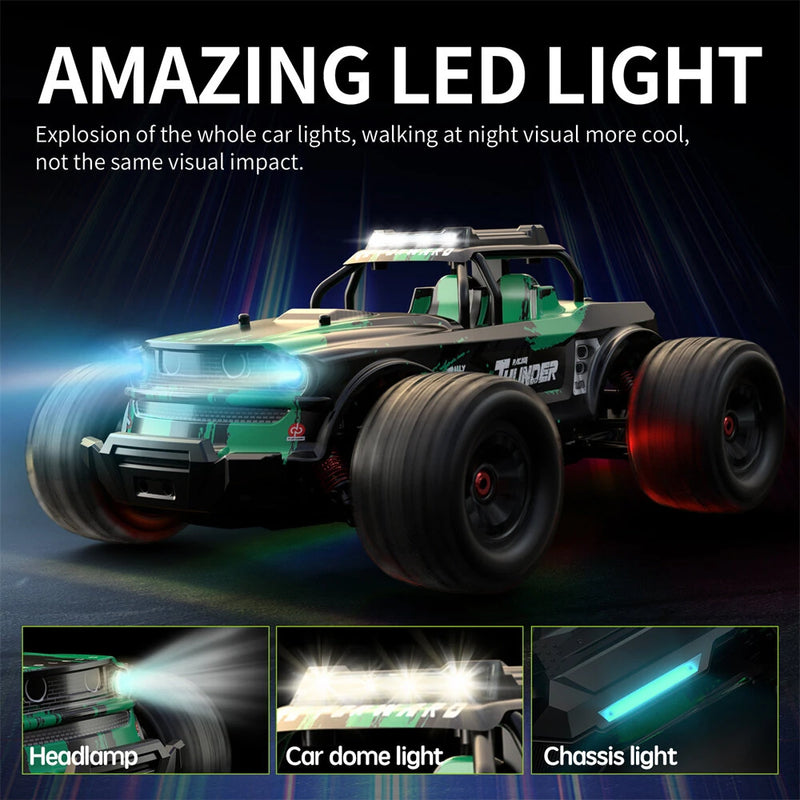 SMRC 1213 PRO RTR 1/14 2.4G 4WD 55km/h Brushless RC Car Full Proportional LED Light Vehicles Models Metal Diff Drive Shaft Gears Toys