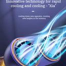 Neck Hanging Fan USB Rechargeable Folding Design Dual Turbo Dual Fan Cooler Rechargeable Cooling Fan With Digital Display