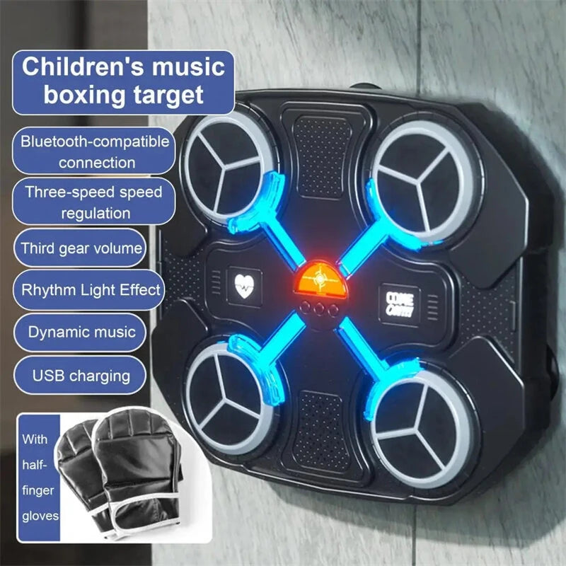 KALOAD bluetooth-Compatible Smart Boxing Pads Music Wall Target Punching Training Equipment for Home Exercise with Free Gloves