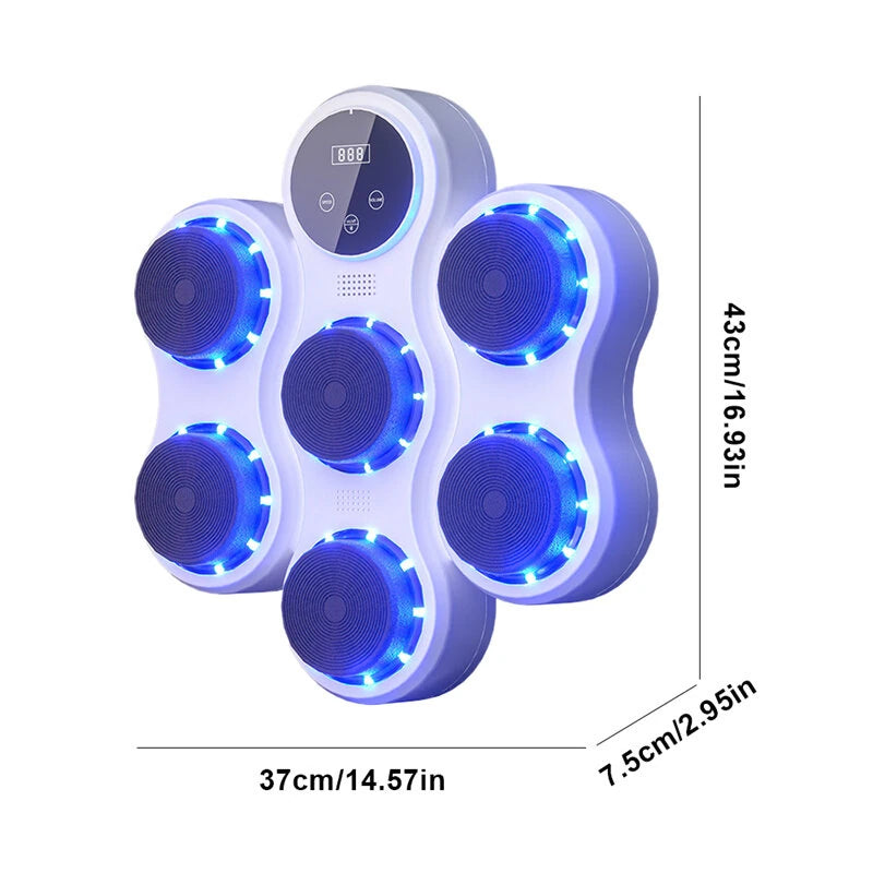 KALOAD Smart bluetooth Music Boxing Machine 9 Speed Adjustment Free Installment Muay Thai Training Sandbag Sports Fitness Reaction Practice Quiet Boxing Training Equipment Wall Target