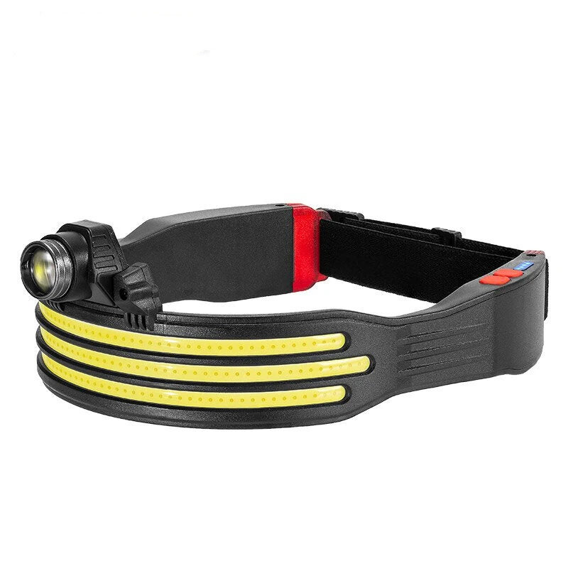 350LM Smart Induction Riding Headlamp USB Rechargeable LED Headlight Cycling Adventure Fishing Flashlight Bike Headlamp