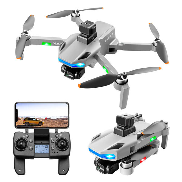 YLR/C S135 GPS 5G WiFi FPV with 8K HD ESC Dual Camera 3-Axis EIS Gimbal 360 Obstacle Avoidance Brushless Foldable RC Drone Quadcopter RTF