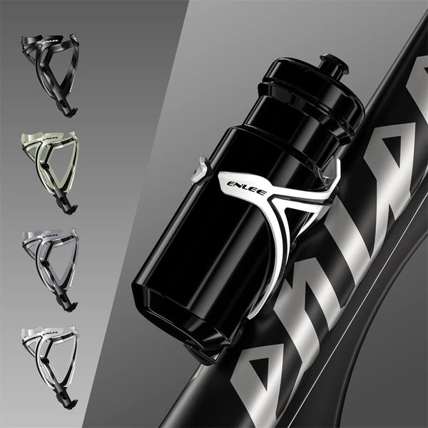ENLEE Dual Color Bicycle Water Bottle Holder Tough Hardness Wear-resistant Lightweight Bike Bottle Rack Cages for MTB Outdoor Cycling