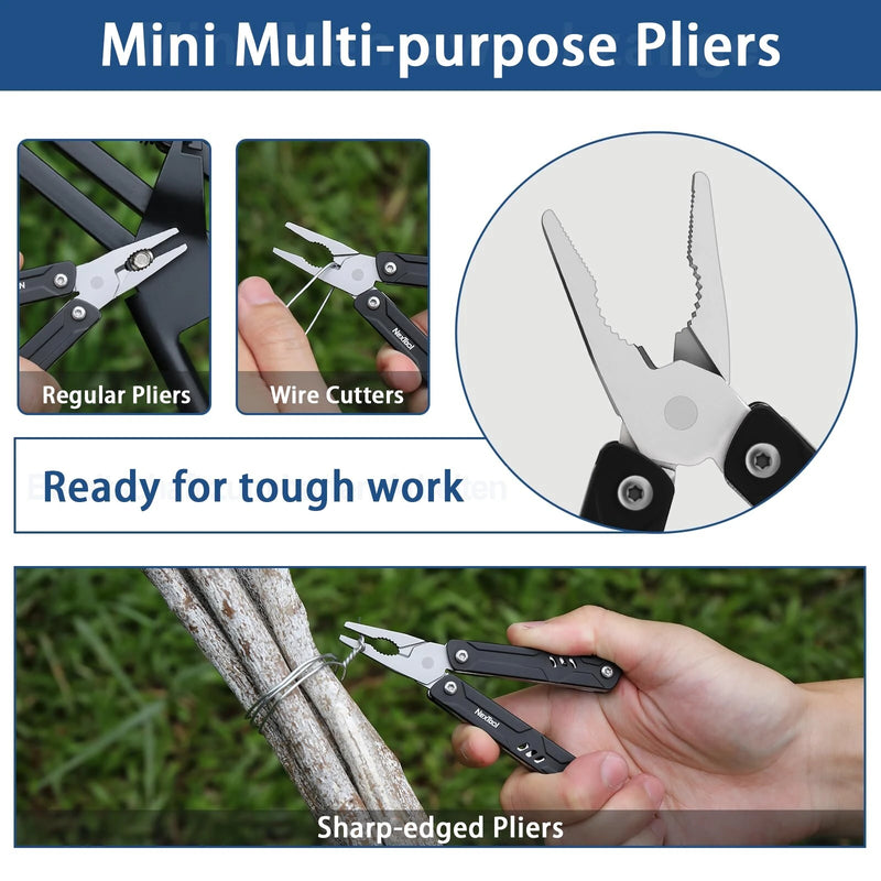 NexTool Mini Sailor Pliers Lite 10 In 1 Folding EDC Multi Tool Scissors Screwdriver Outdoor Portable Equipment Hand Tools