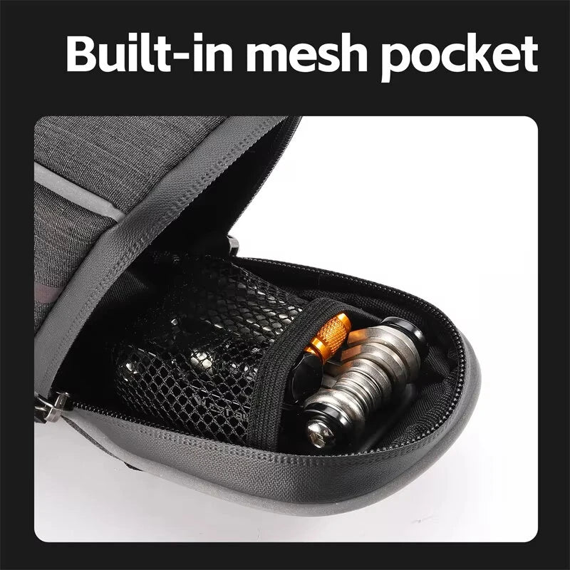 WEST BIKING 1.8L Colorful Reflective Bicycle Saddle Bag Waterproof Portable Cycling Tool Storage Bag for MTB Bike Road Bike Scooter