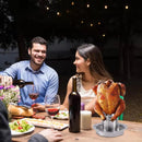 Stainless Steel Removable Chicken Roasting Rack Plate Grilled Chicken Rack Camping Outdoor Barbecue Tray Grilled Chicken Home Kitchen Fork Chicken Rack