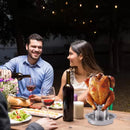 Stainless Steel Removable Chicken Roasting Rack Plate Grilled Chicken Rack Camping Outdoor Barbecue Tray Grilled Chicken Home Kitchen Fork Chicken Rack