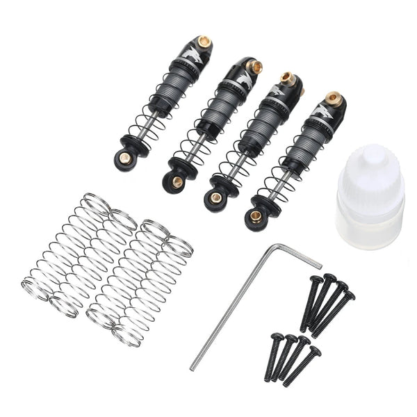 4PCS UDIRC UCX2405 UCX2405 PRO SCX24 1/24 RC Car Upgraded Parts Oil Filled Shock Absorbers Dampers UCX24-P086 Vehicles Models Spare Accessories