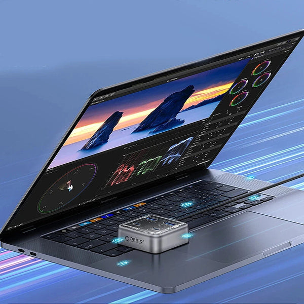 ORICO 4-in-1 USB3.2 Hub Splitter Type-C Docking Station XHJ2U2C with USB-A*2 USB-C*2