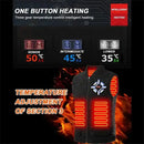 TENGOO HV-08 Heated Vest 8 Heating Areas USB Charging 3 Gear Temperature Control Plush Windproof Outdoor Winter Warm Clothing
