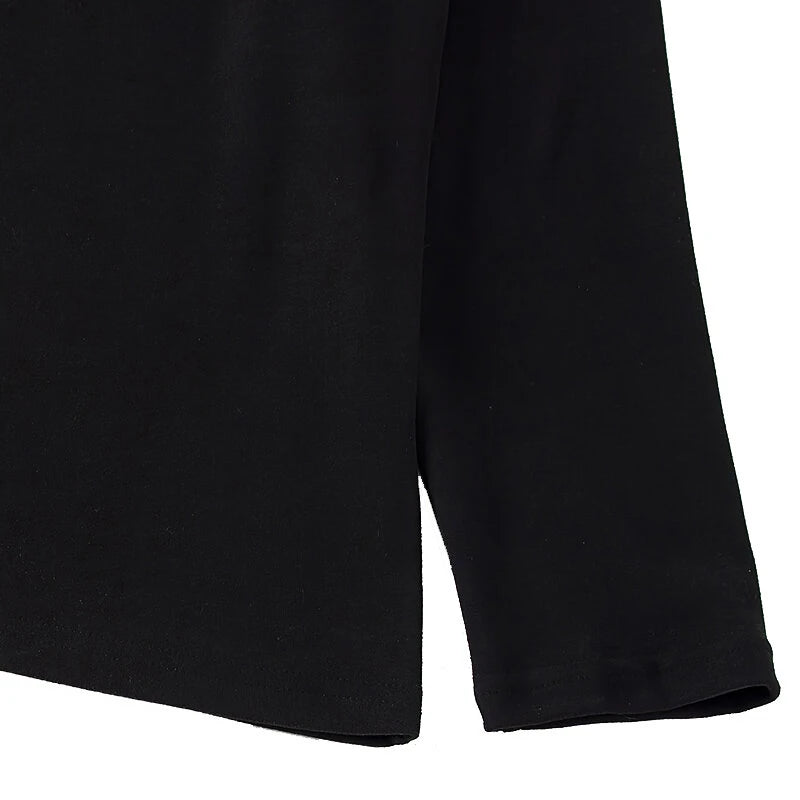 TENGOO Men's Black Fleece Turtleneck Warm Base Layer Shirt In Autumn Winter Casual Comfortable Long Sleeve Thermal Top